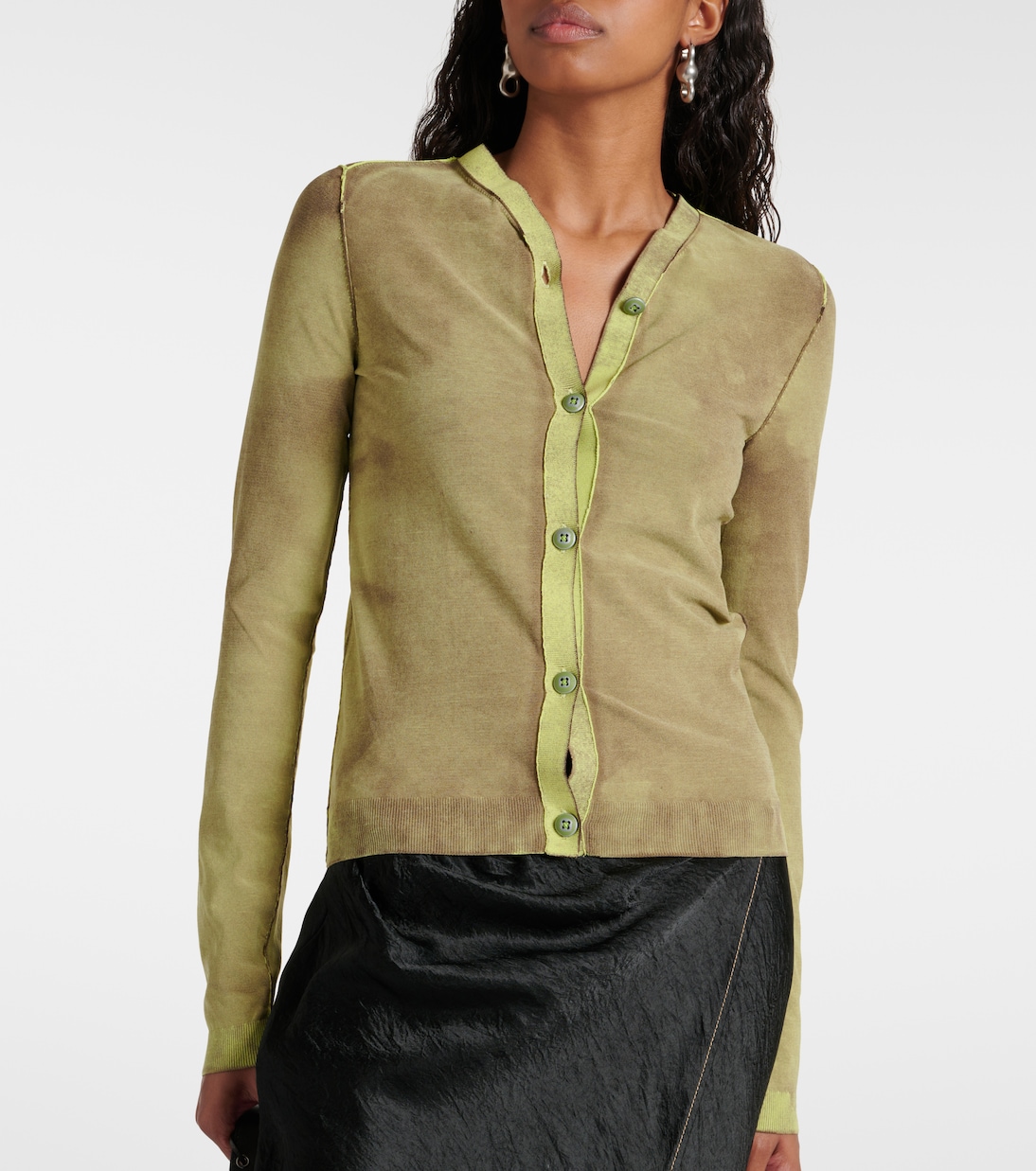Cardigan Kaluminium in jersey | Acne Studios