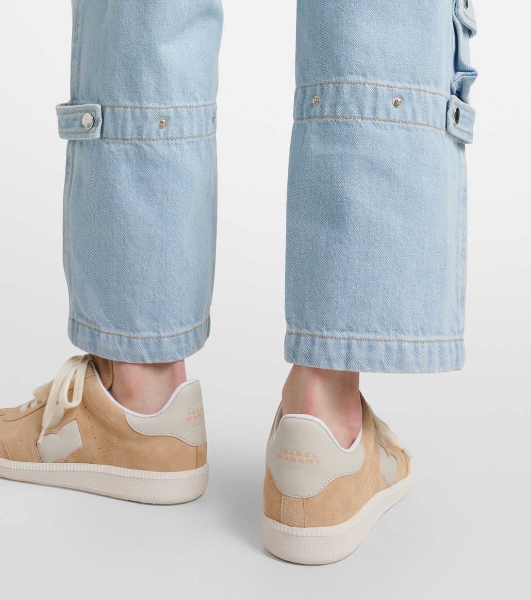 Sneakers Bryce aus Veloursleder mit Leder | Isabel Marant