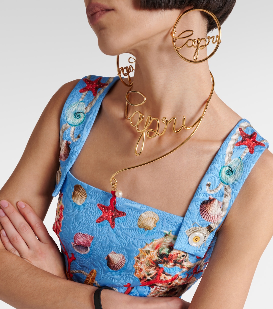 Miniabito Capri con stampa | Dolce&Gabbana