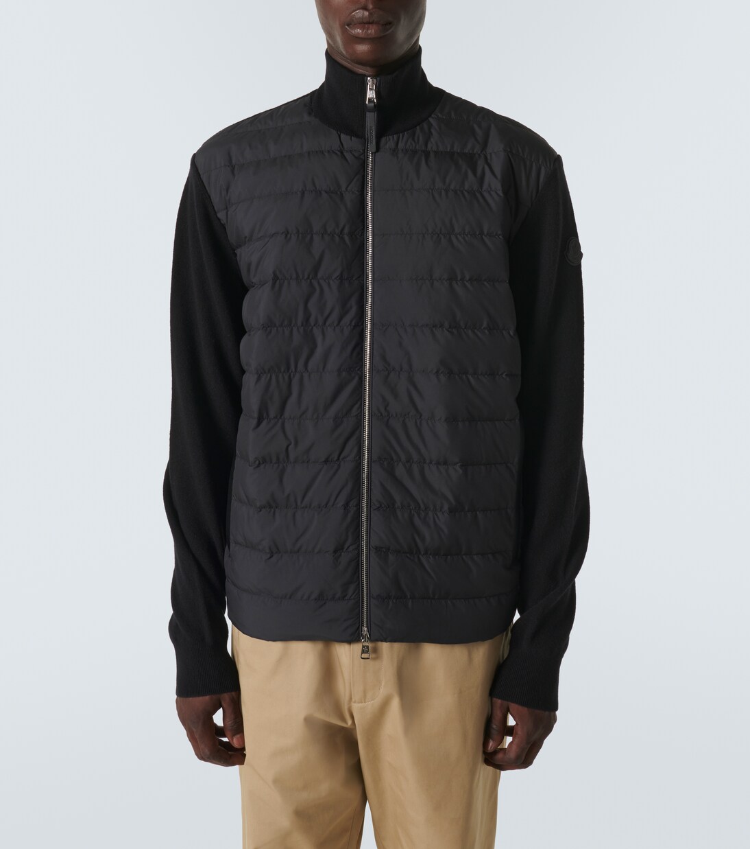 Down-paneled wool and cashmere jacket | Moncler