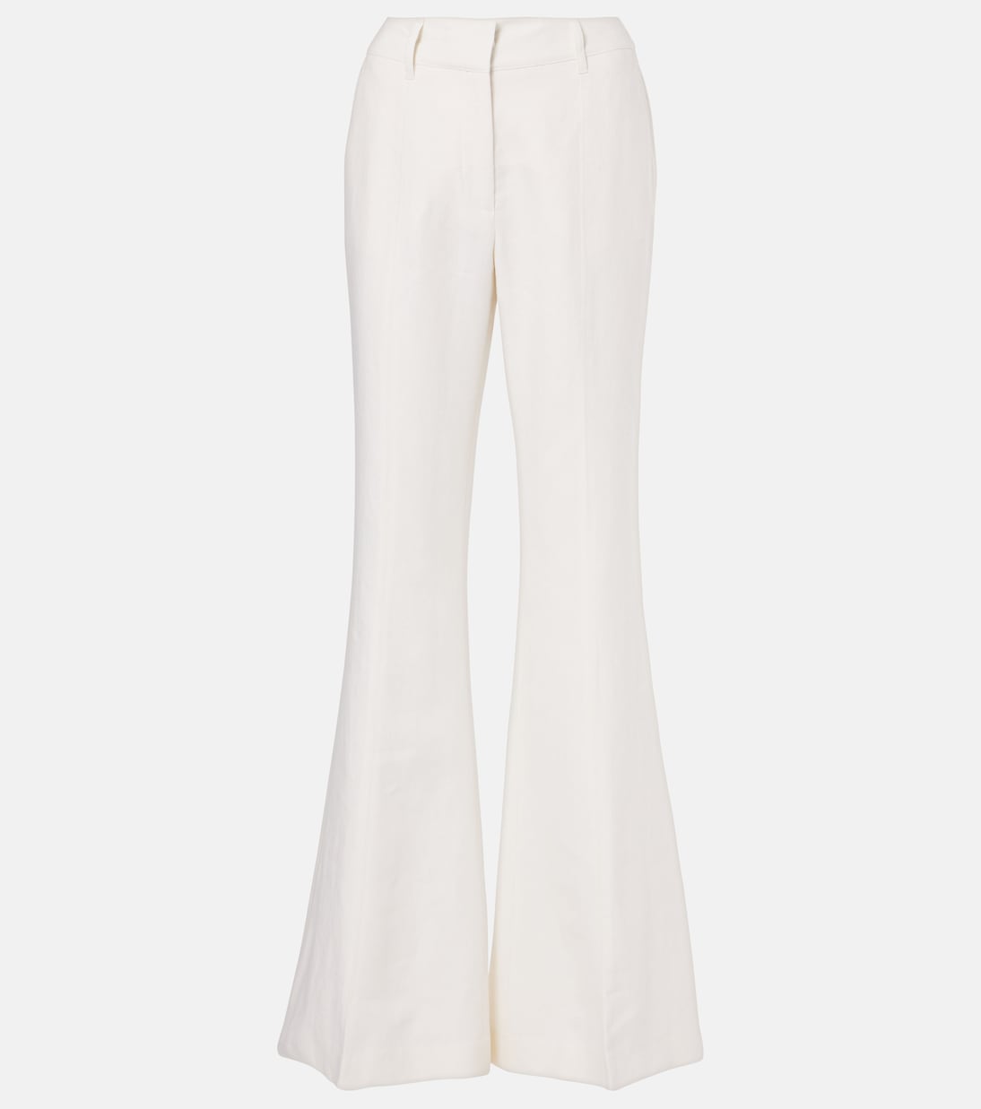 Rhein high-rise linen and wool-blend flared pants | Gabriela Hearst
