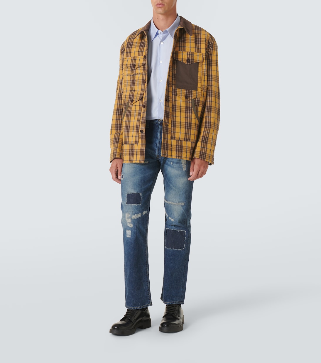 Jeans rectos con efecto desgastado | Junya Watanabe