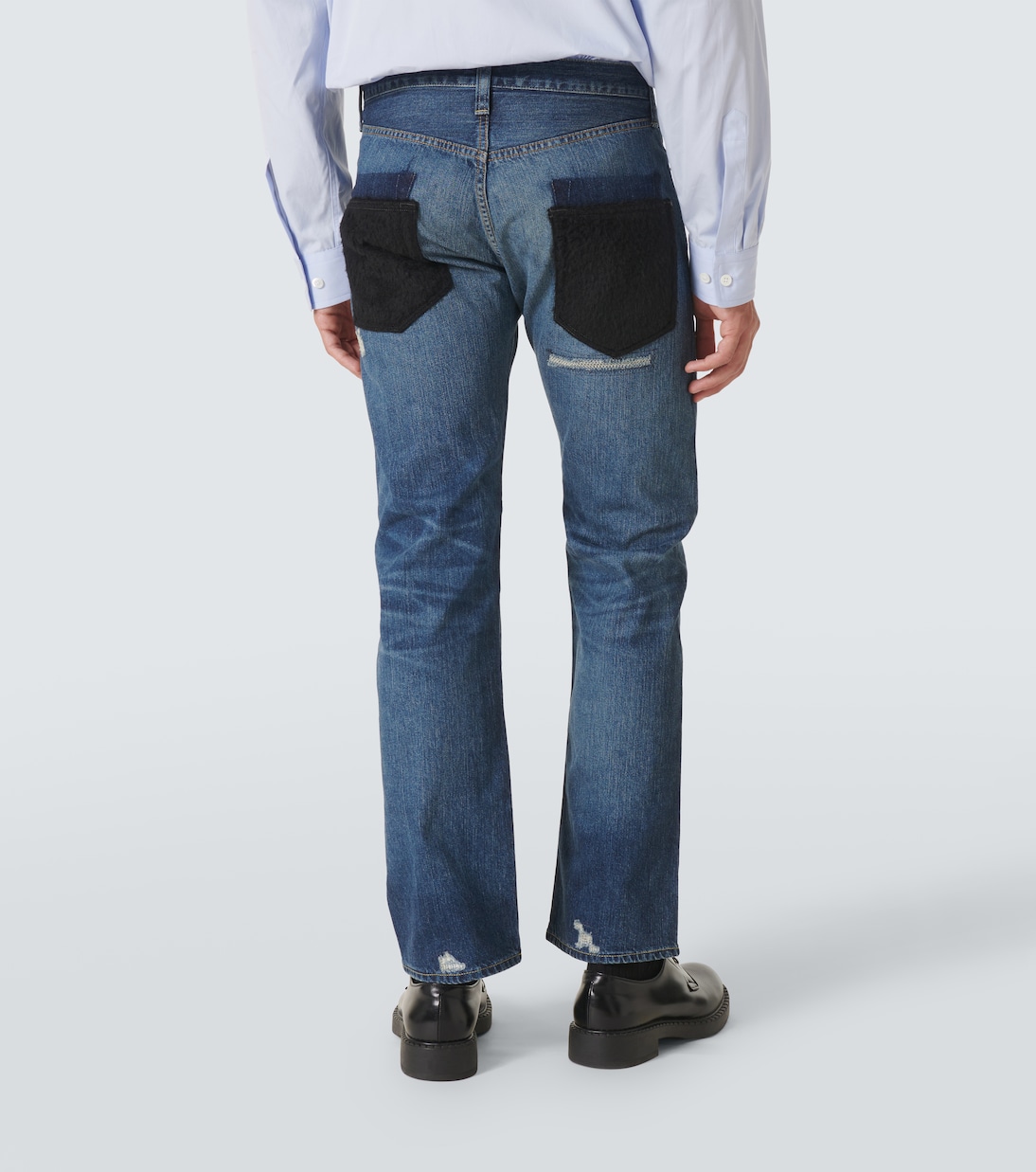 Jeans rectos con efecto desgastado | Junya Watanabe