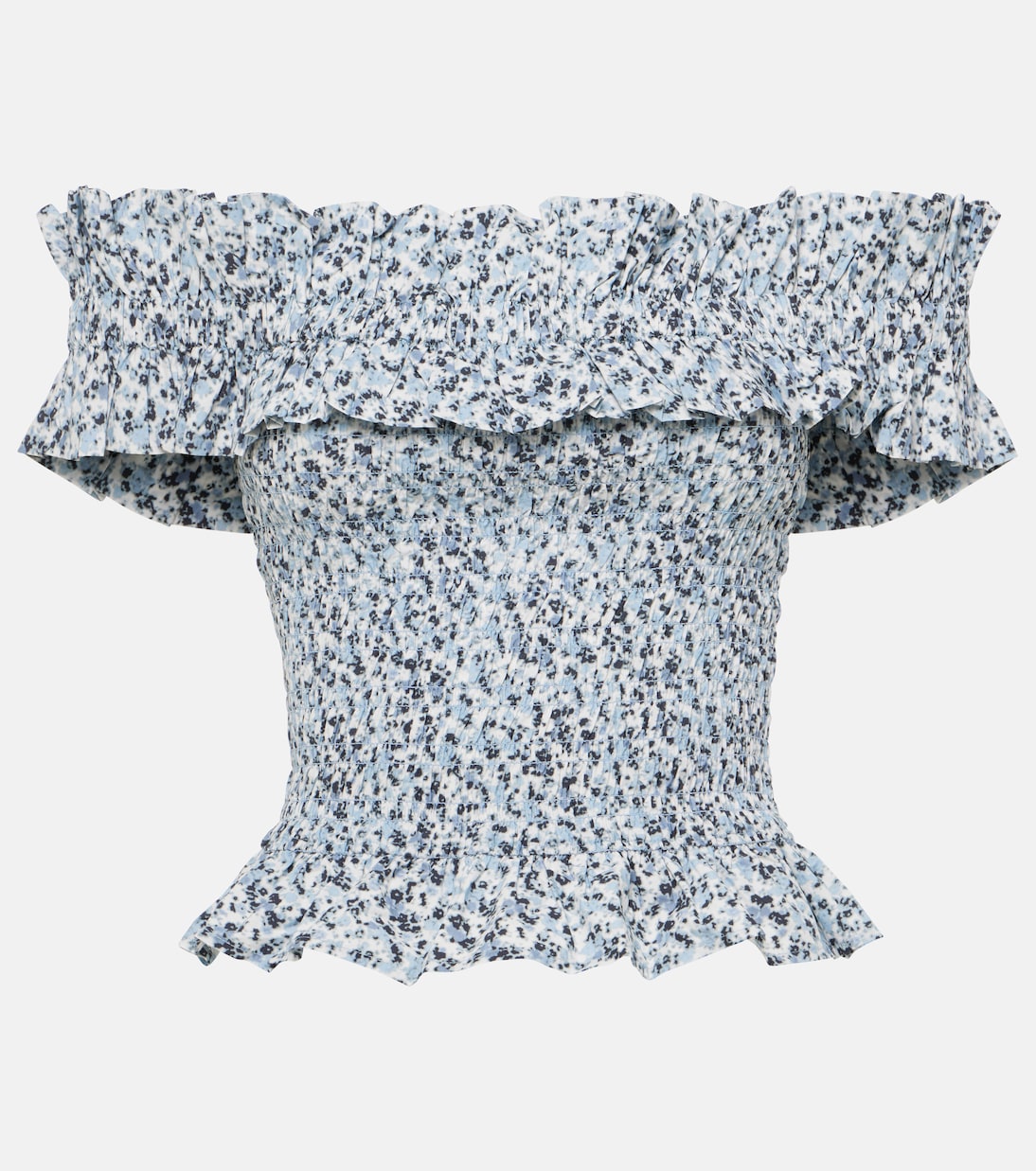 Top en coton à fleurs | Ganni