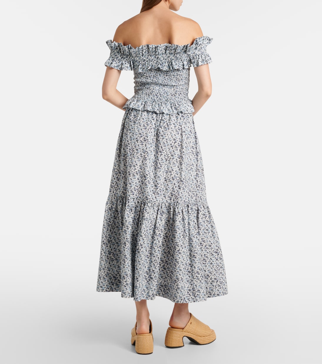 Top en coton à fleurs | Ganni