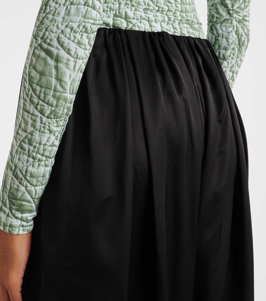 Mid-rise wide-leg pants in black - MM 6 Maison Margiela
