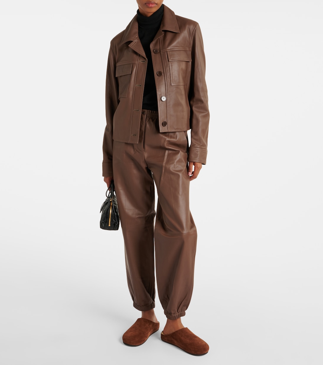 Pantaloni sportivi in pelle | Joseph