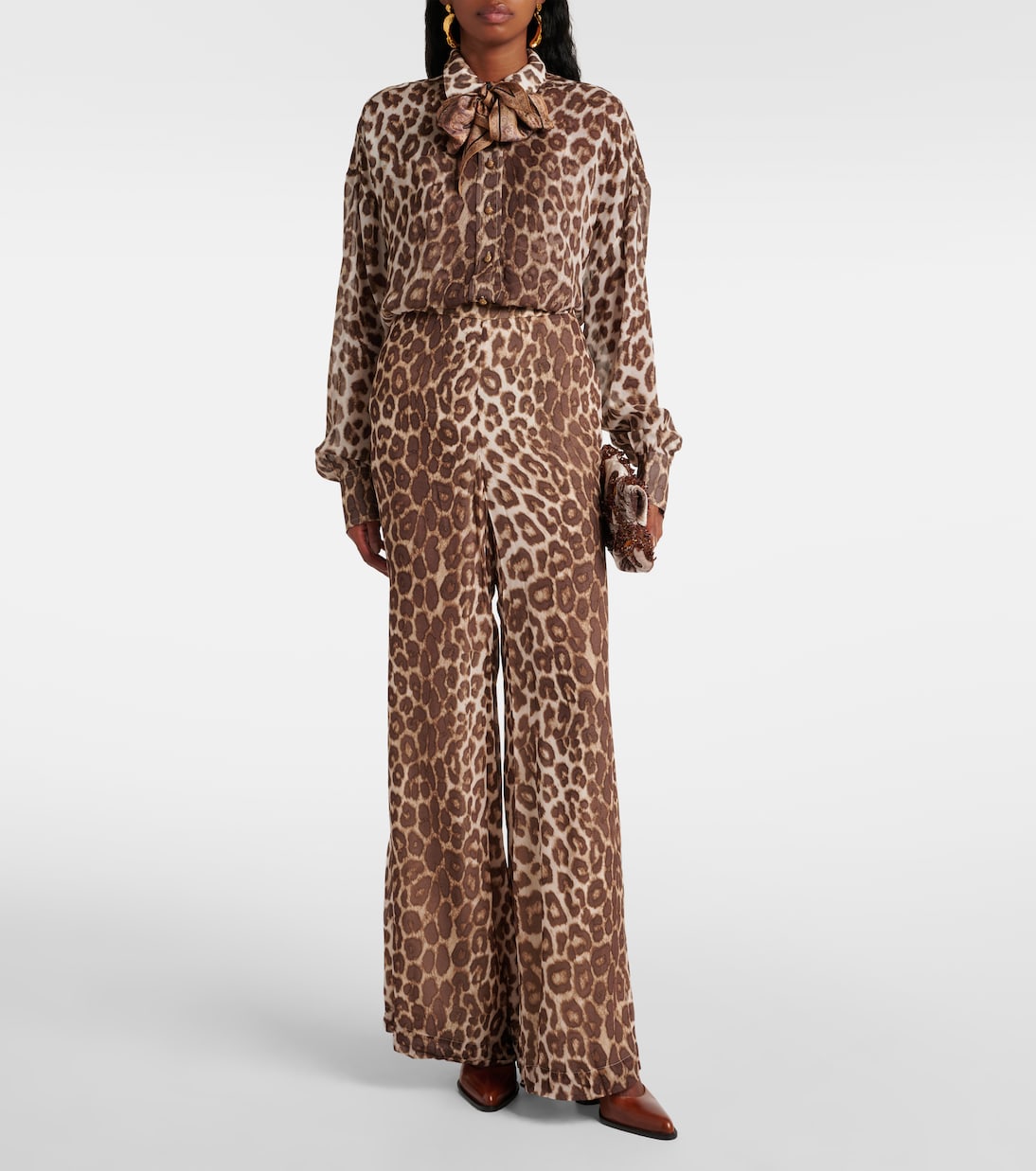 Leopard-print flared pants | Zimmermann