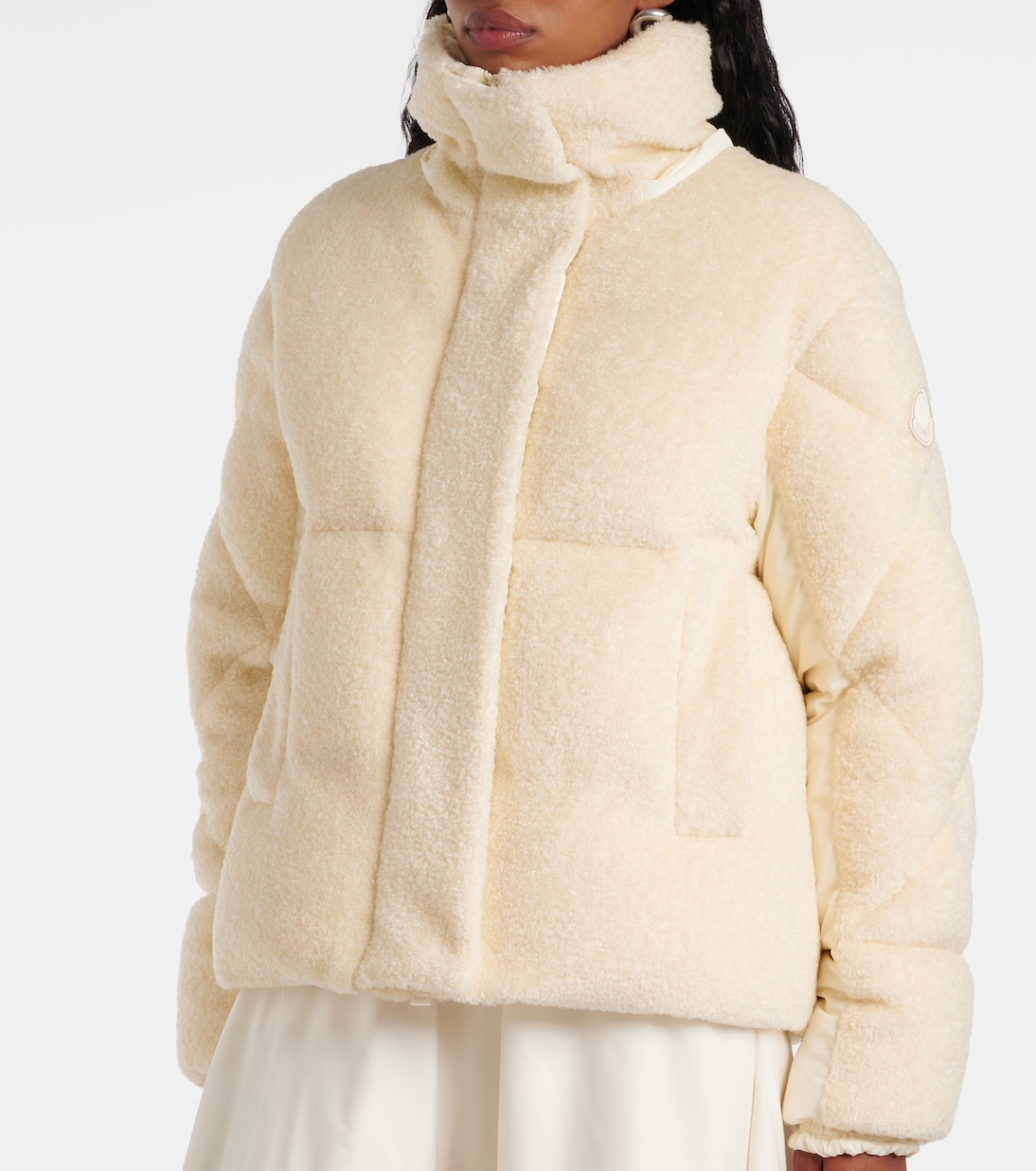 Chaqueta de Plumas Moncler Brysur con Estilo Teddy para Jóvenes Modernos