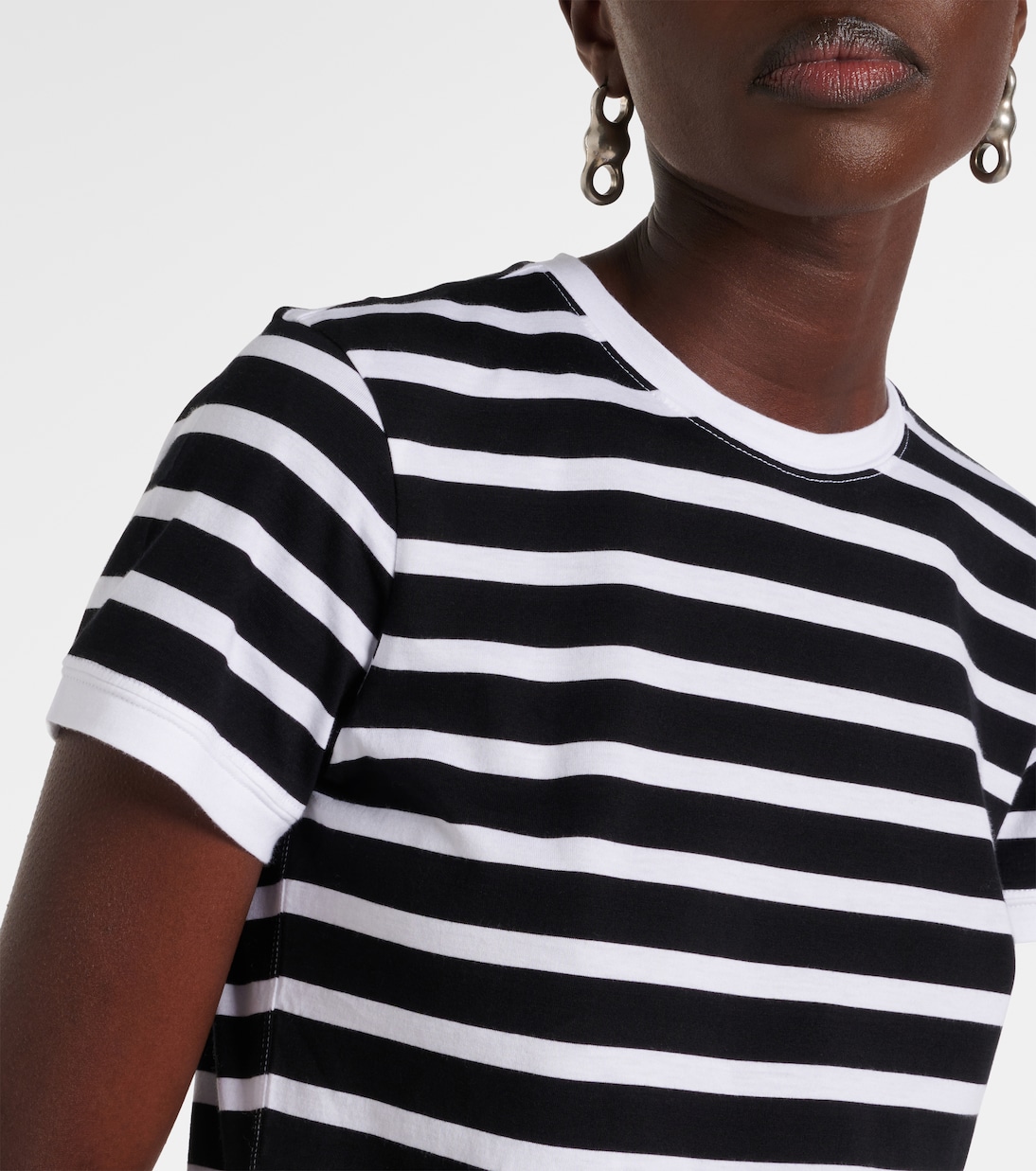 Camiseta en jersey de algodón a rayas | Frame