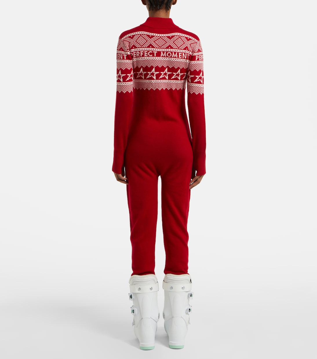 Wool intarsia jumpsuit | Perfect Moment