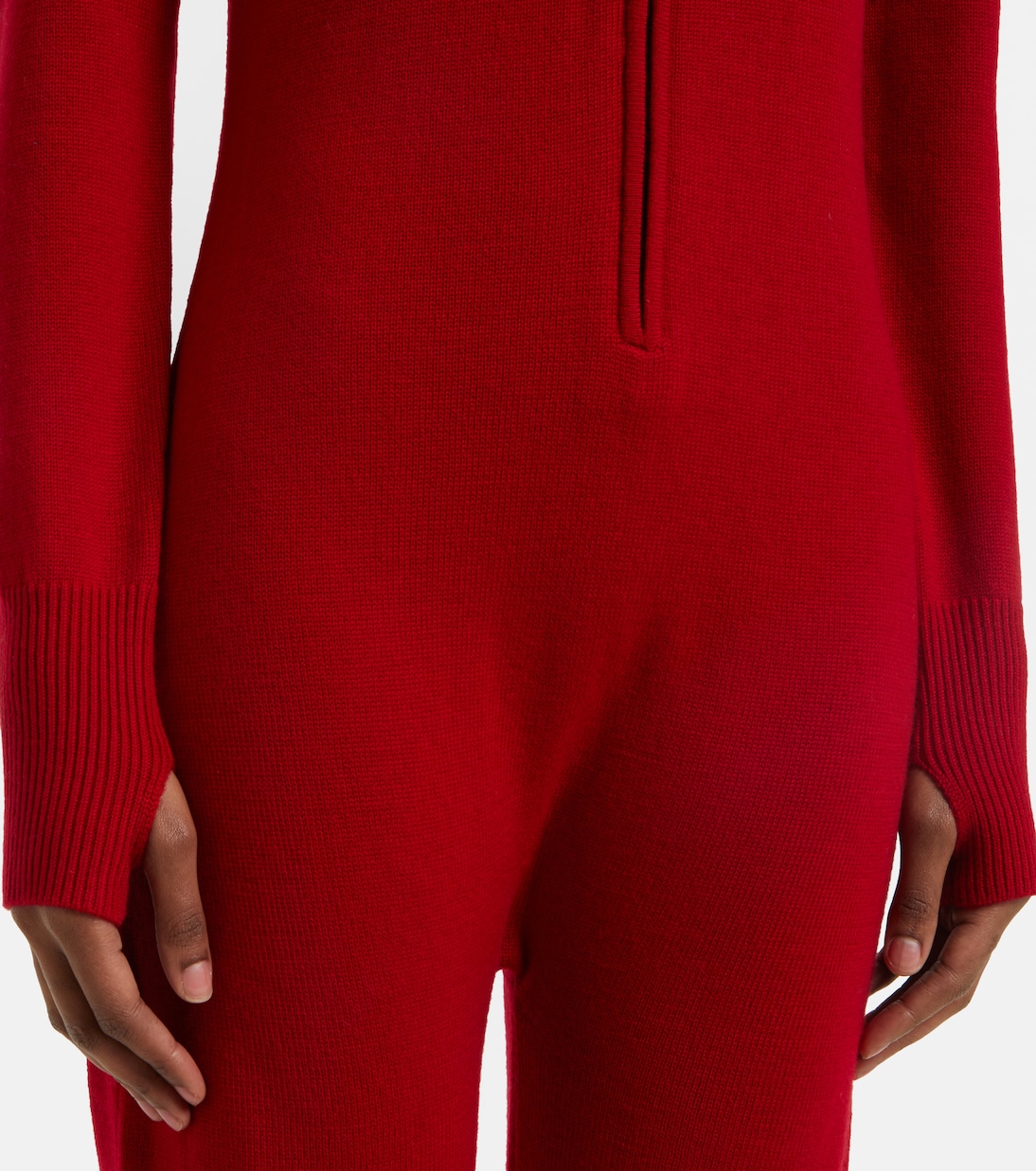 Wool intarsia jumpsuit | Perfect Moment