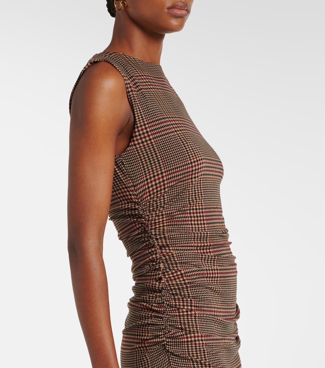 Abito midi Charissa a quadri | Veronica Beard