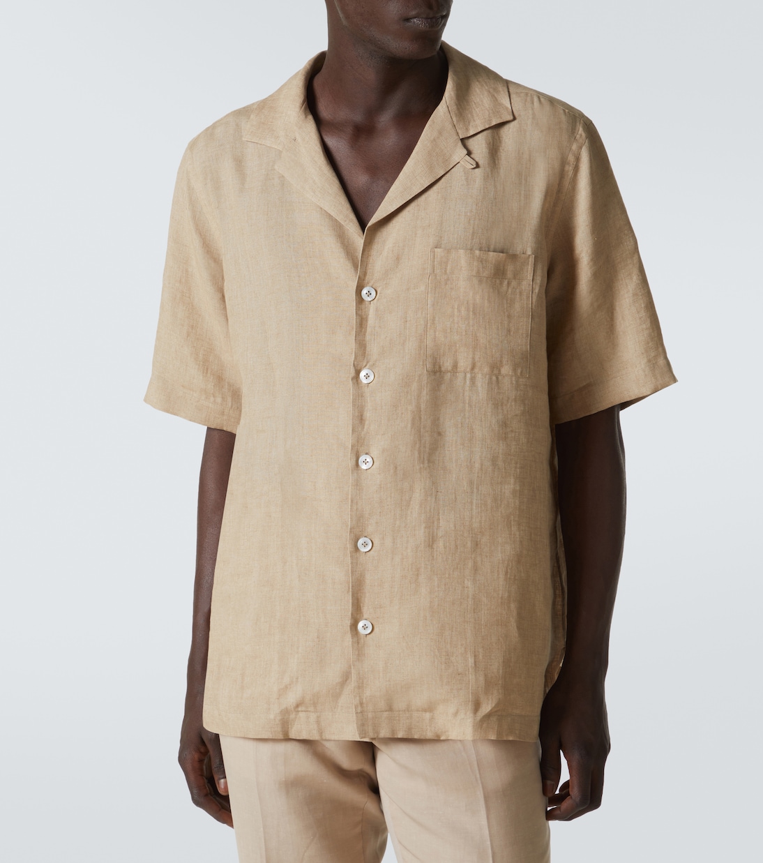 Camicia bowling in lino | Lardini