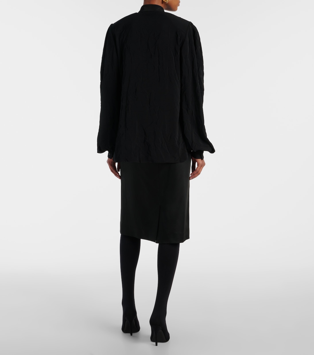 Bluse aus Crêpe | Balenciaga