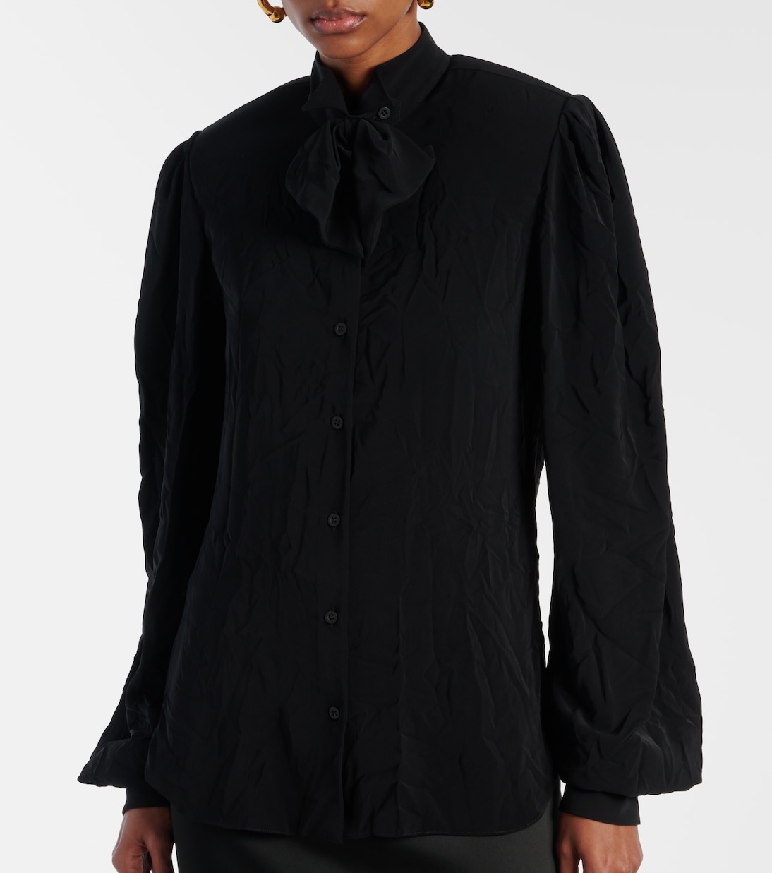 Bluse aus Crêpe | Balenciaga
