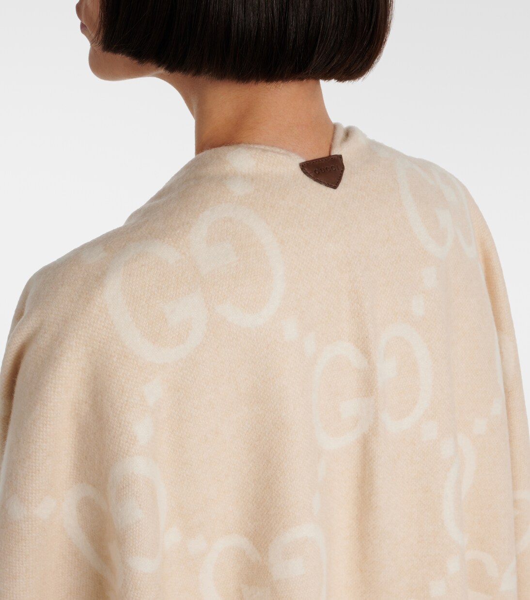 Mantello reversibile in cashmere GUCCI GG: stile giovane e raffinato