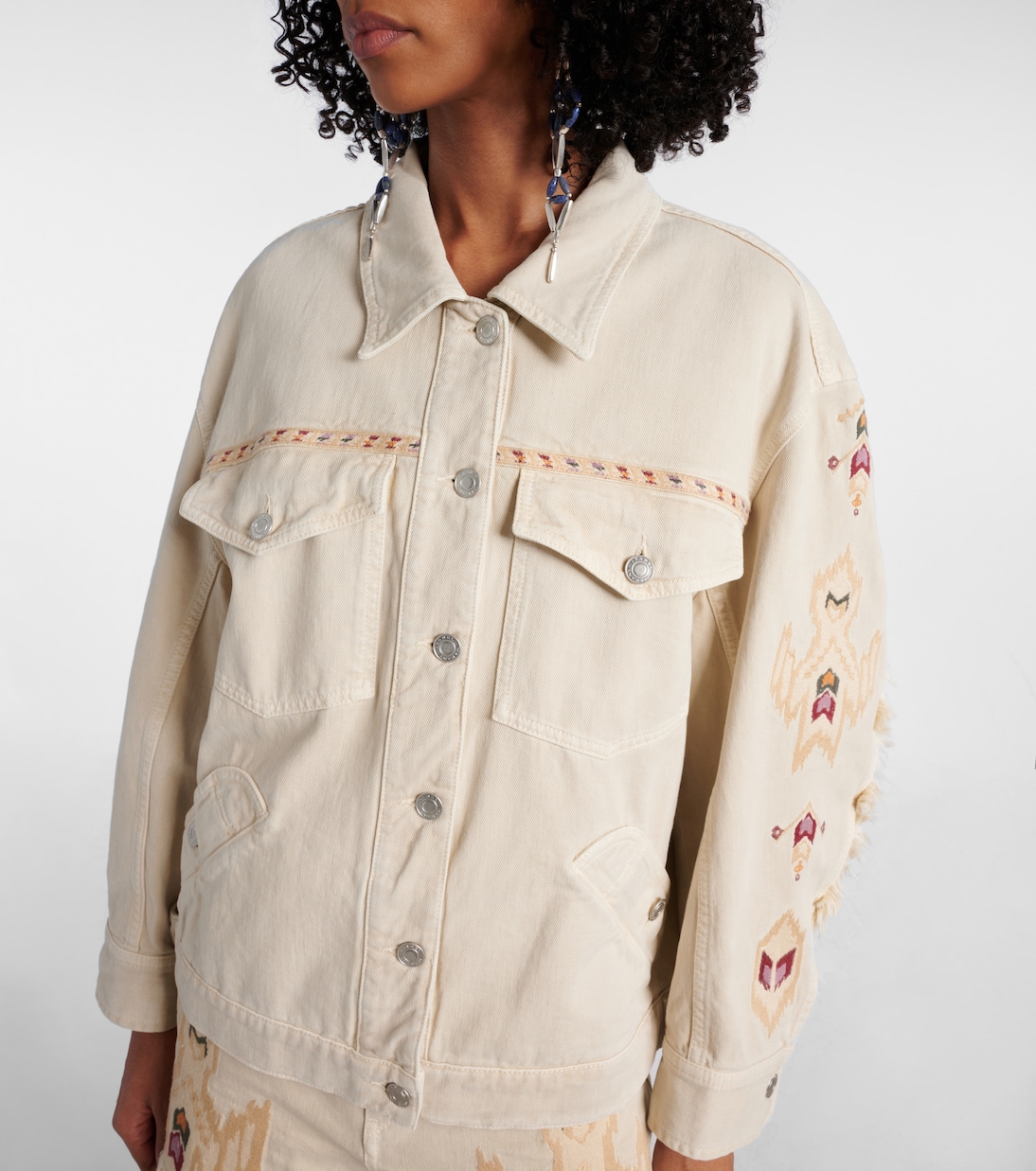 Veste Manona brodée en jean | Marant Etoile