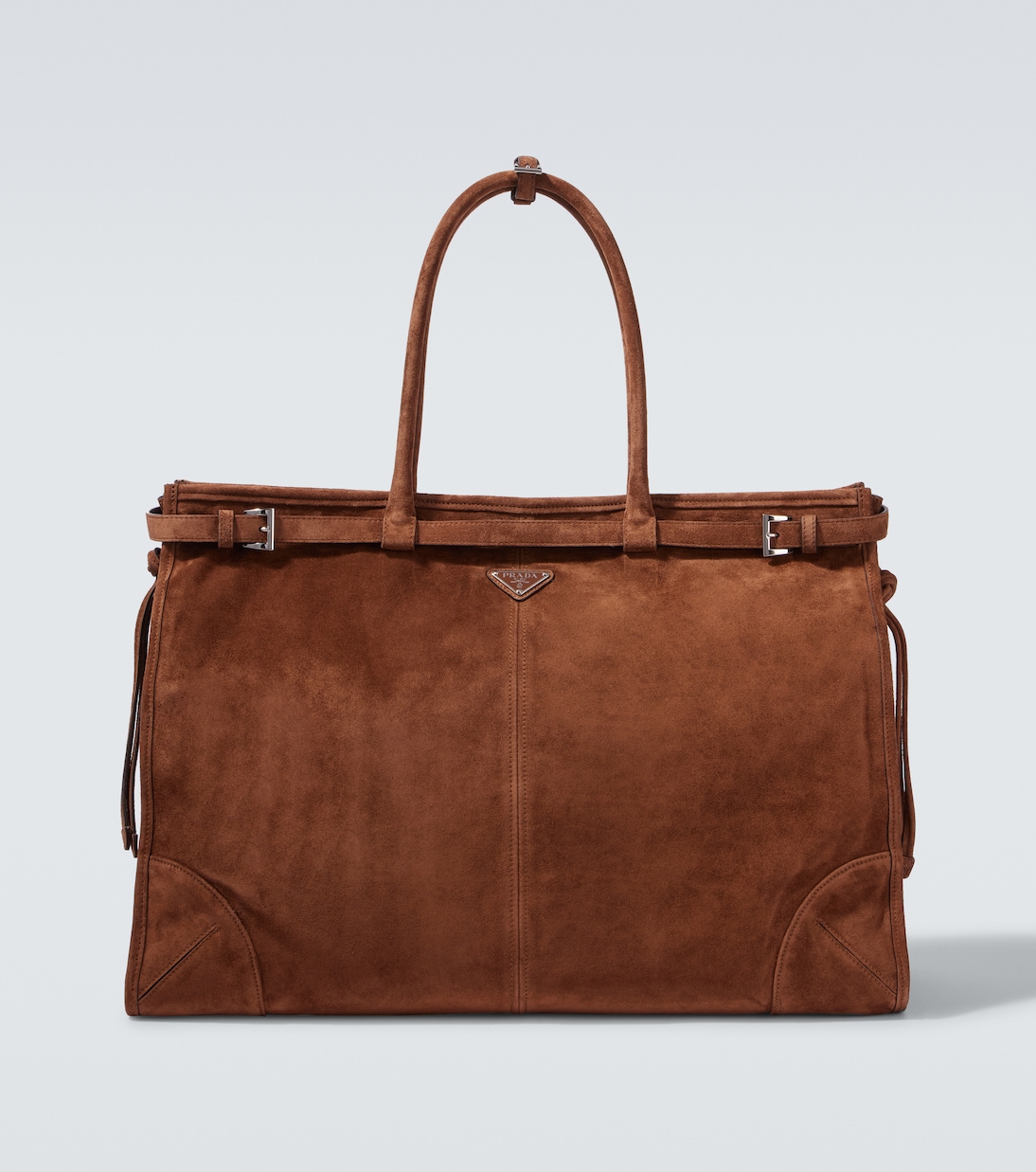 Borsa in suede con logo | Prada