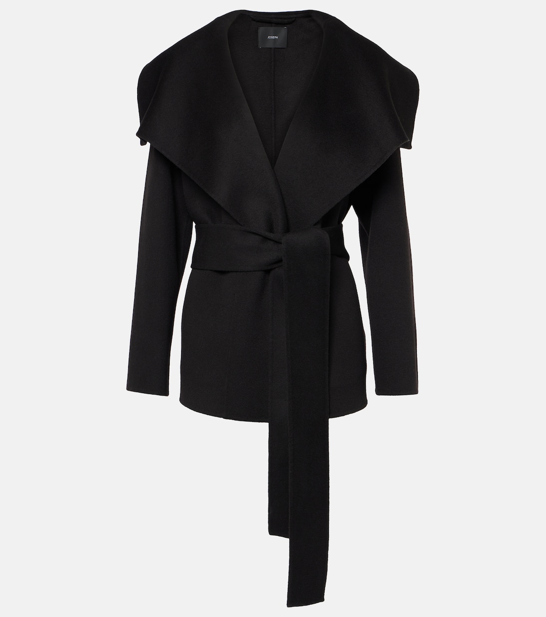 Adrienne wool and cashmere wrap coat | Joseph