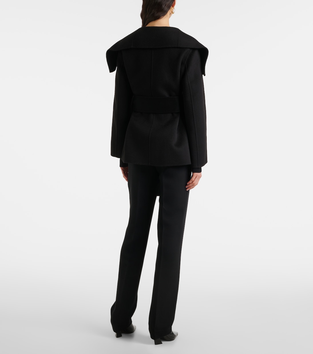 Adrienne wool and cashmere wrap coat | Joseph