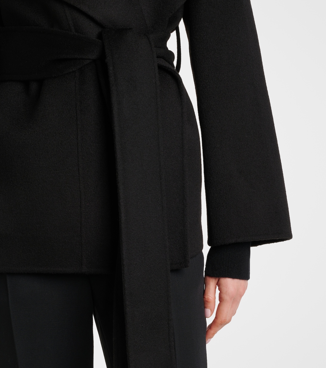 Adrienne wool and cashmere wrap coat | Joseph