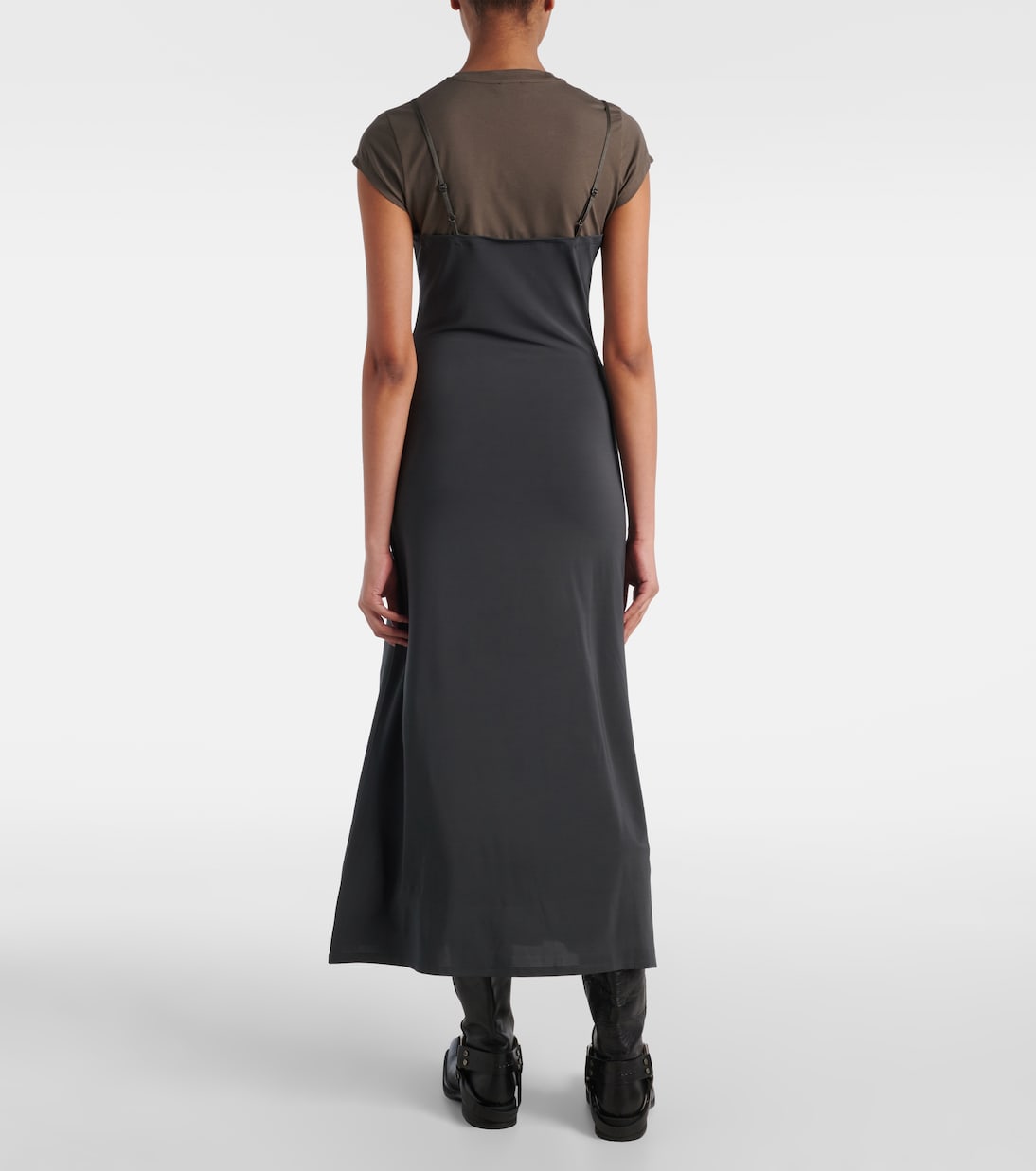 Layered jersey midi dress | Acne Studios