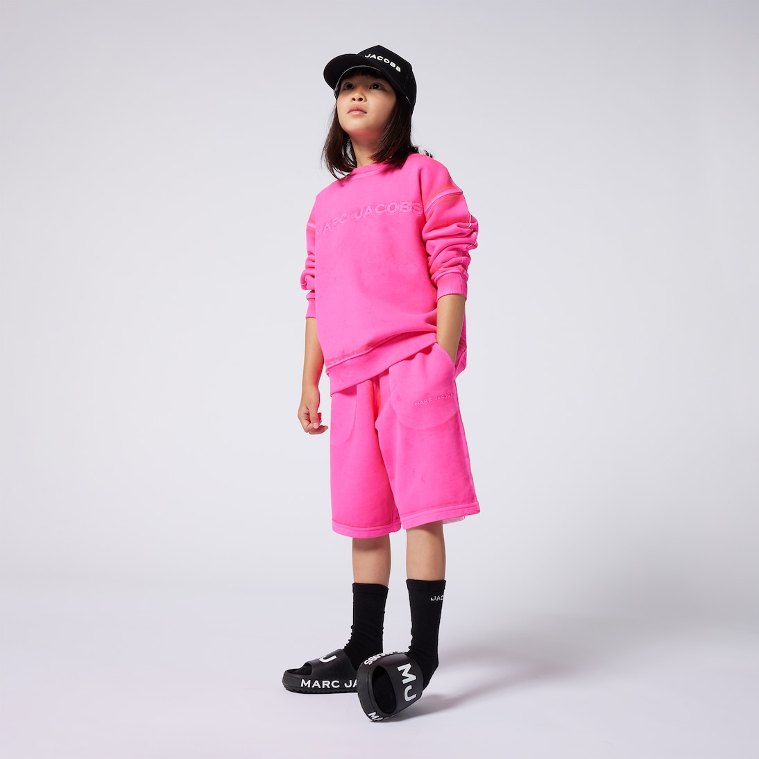 Felpa in cotone con logo | Marc Jacobs Kids