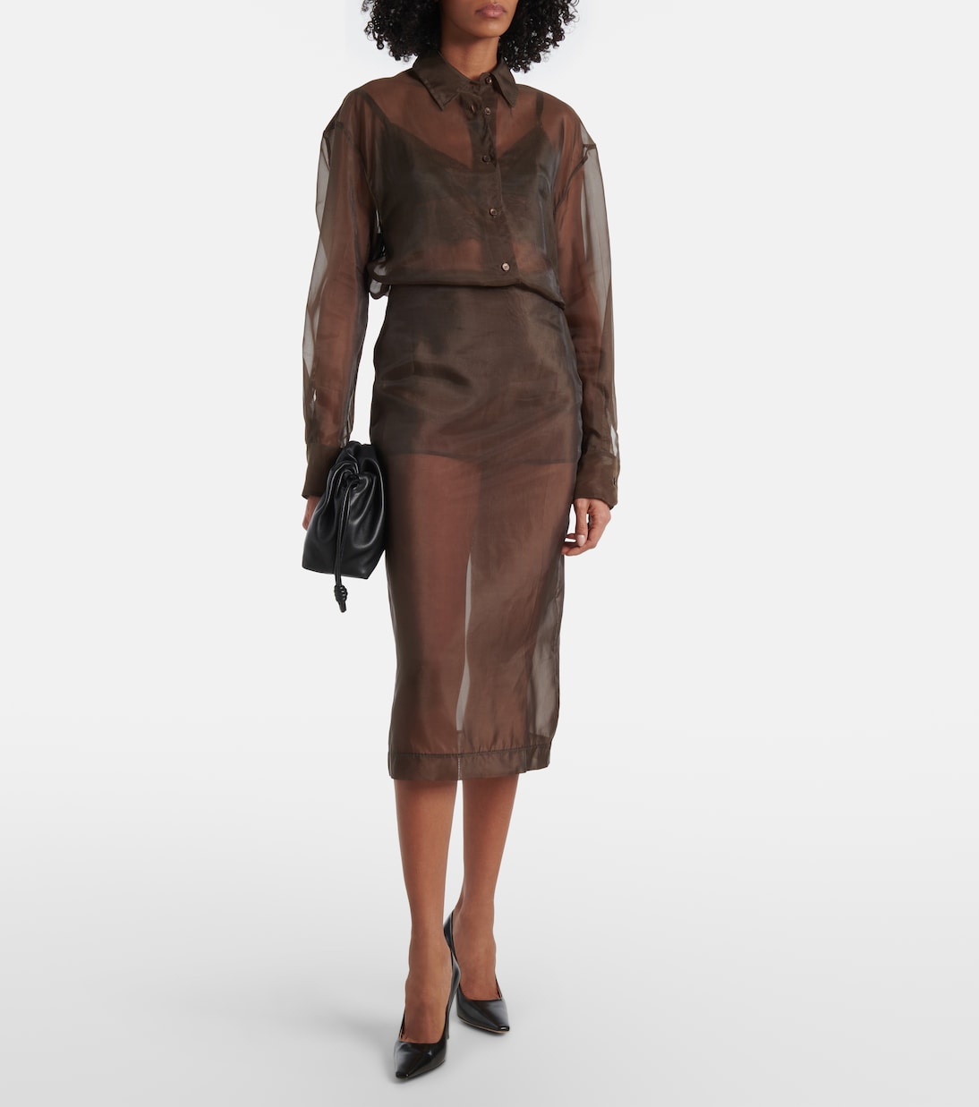 Camicia Peri in misto seta  | The Frankie Shop