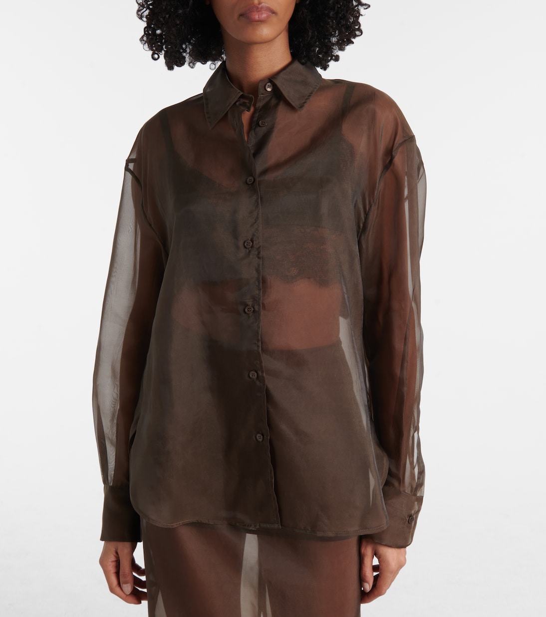 Camicia Peri in misto seta  | The Frankie Shop