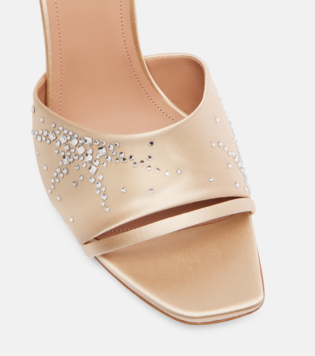 Roxanne 90 embellished satin mules | Malone Souliers