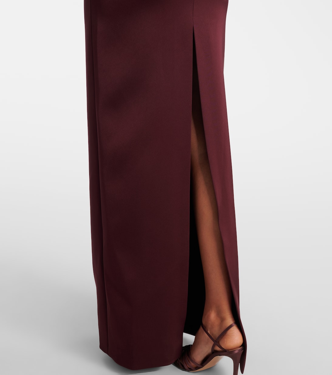 Asymmetric satin gown | David Koma
