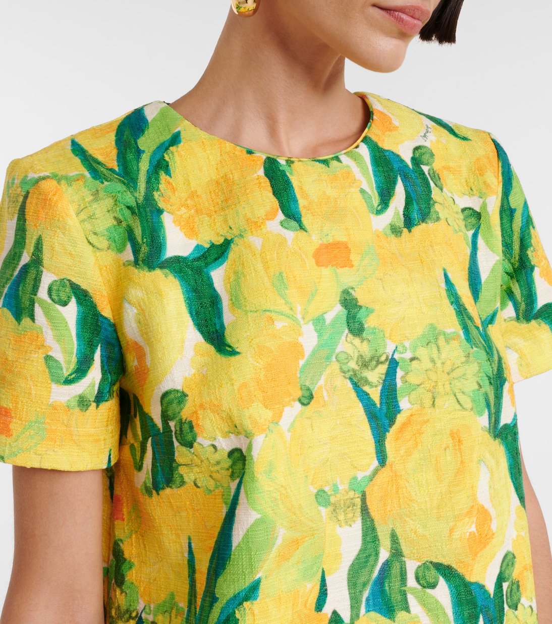 Swing printed cotton minidress | La DoubleJ