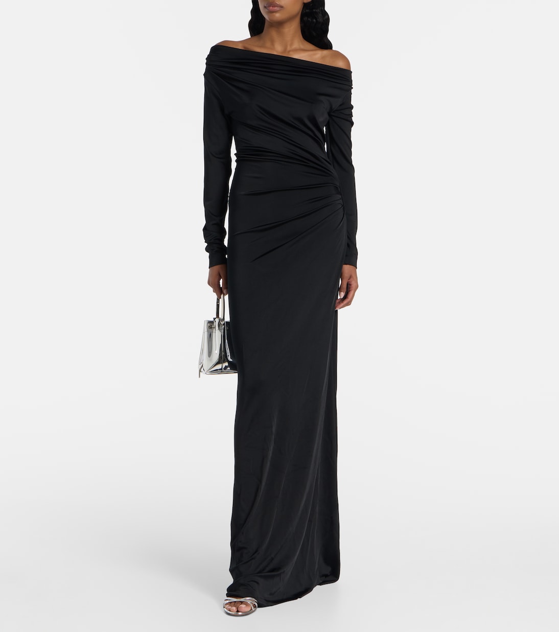 Draped off-shoulder gown | Victoria Beckham