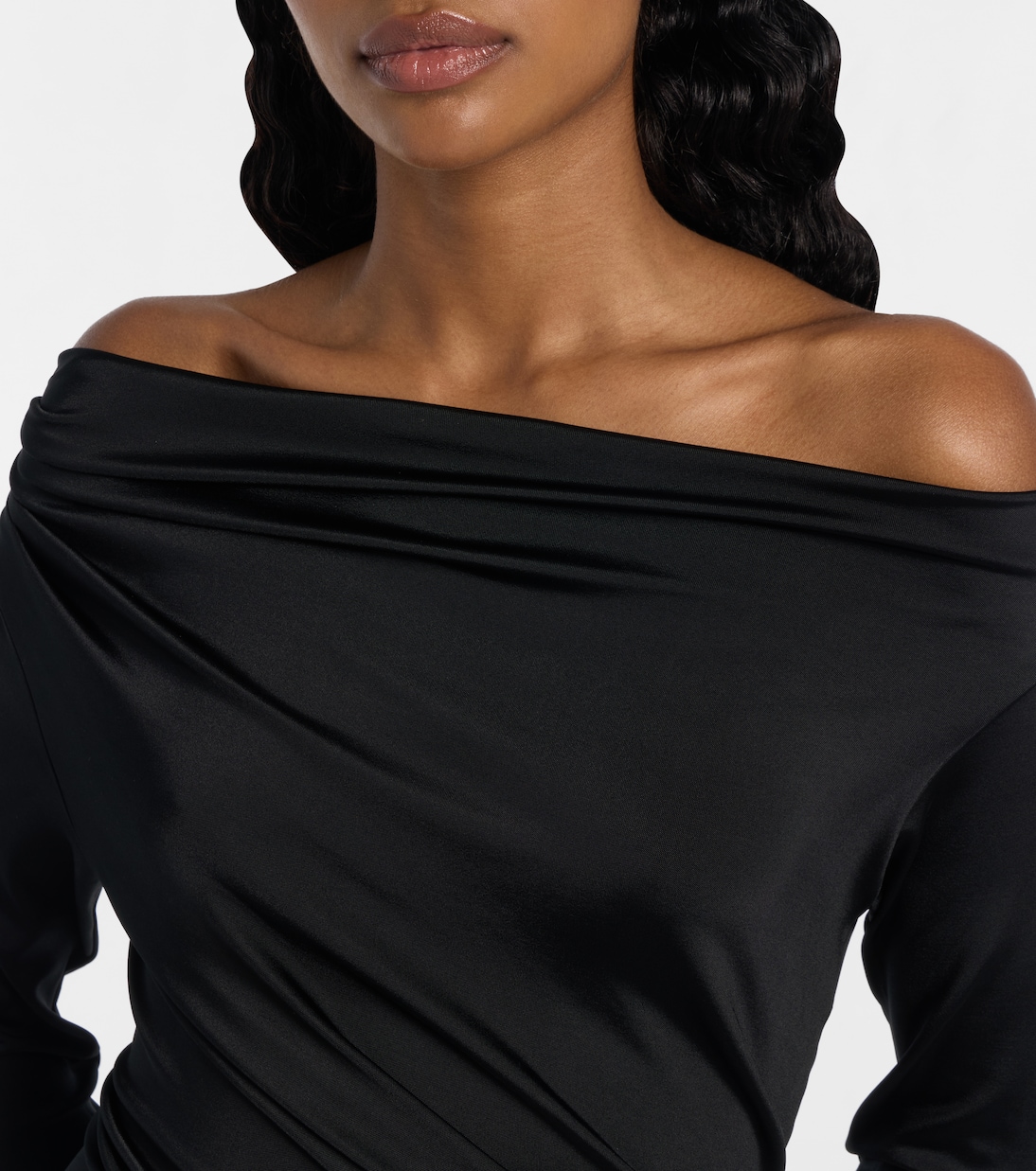 Draped off-shoulder gown | Victoria Beckham