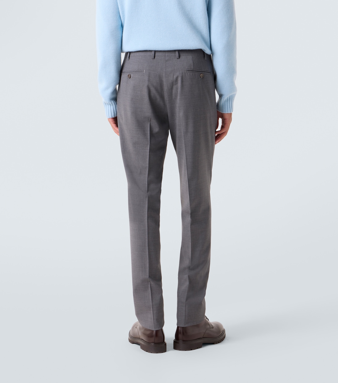Wool-blend slim pants | Canali