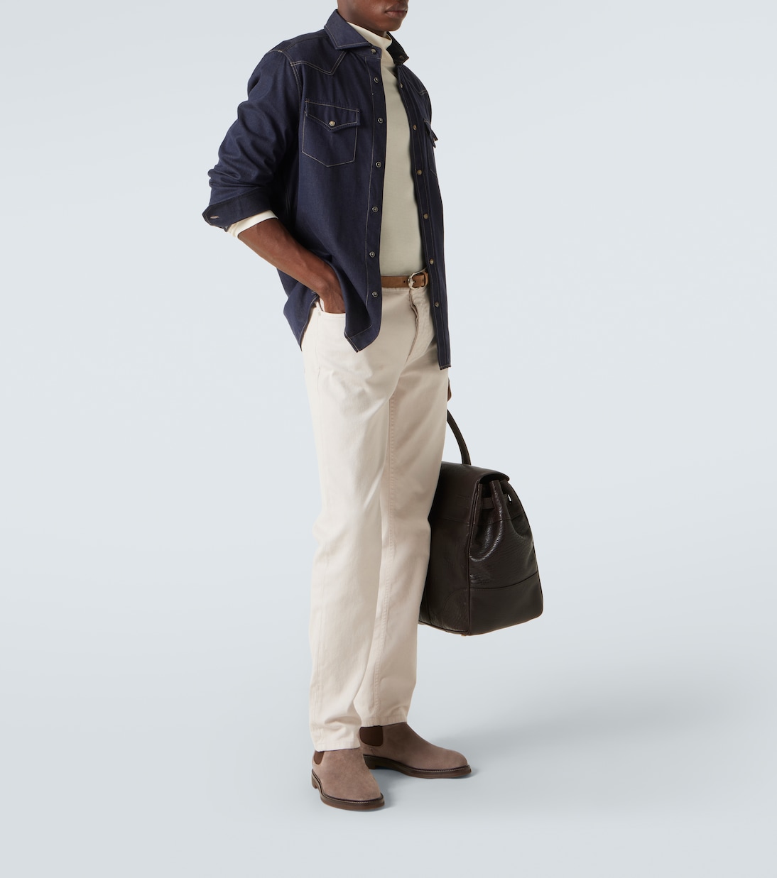 Chelsea Boots aus Veloursleder | Brunello Cucinelli