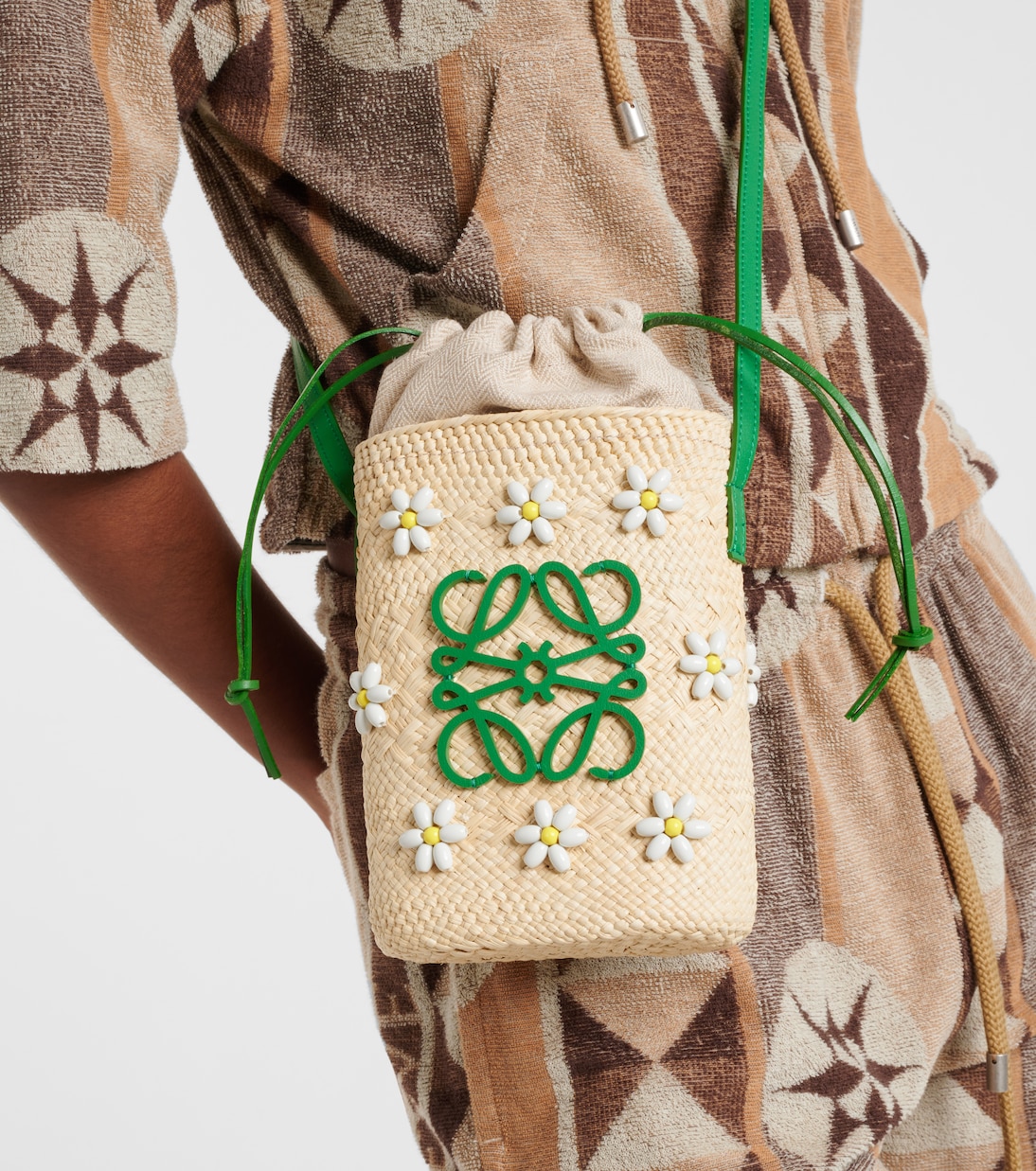 Paula's Ibiza Verzierte Bucket-Bag Anagram | Loewe