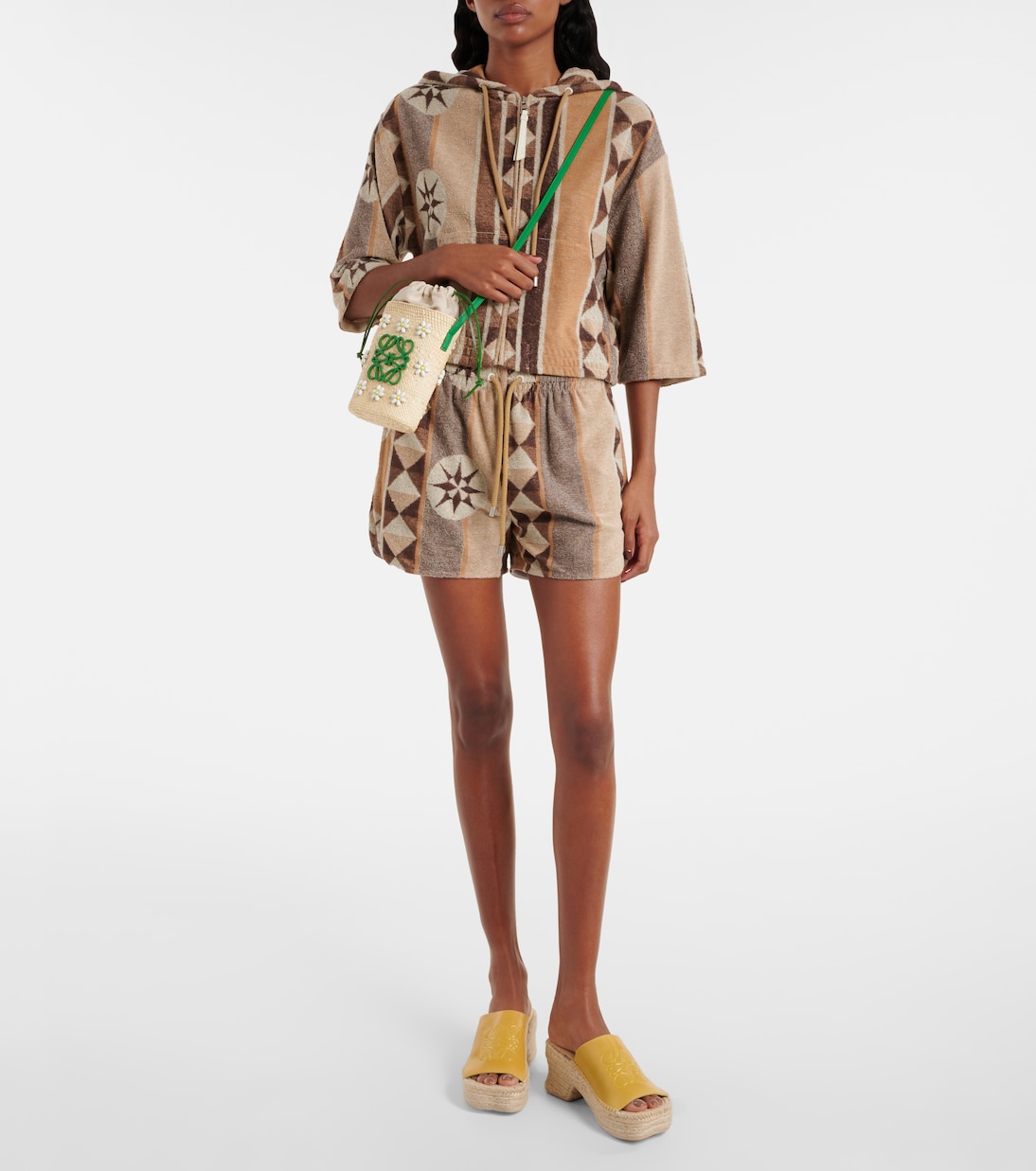 Paula's Ibiza Verzierte Bucket-Bag Anagram | Loewe
