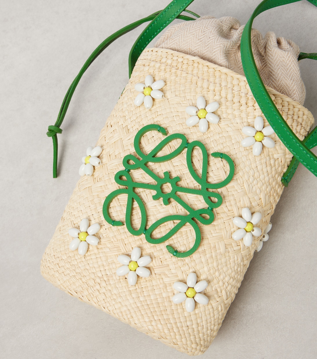 Paula's Ibiza Verzierte Bucket-Bag Anagram | Loewe
