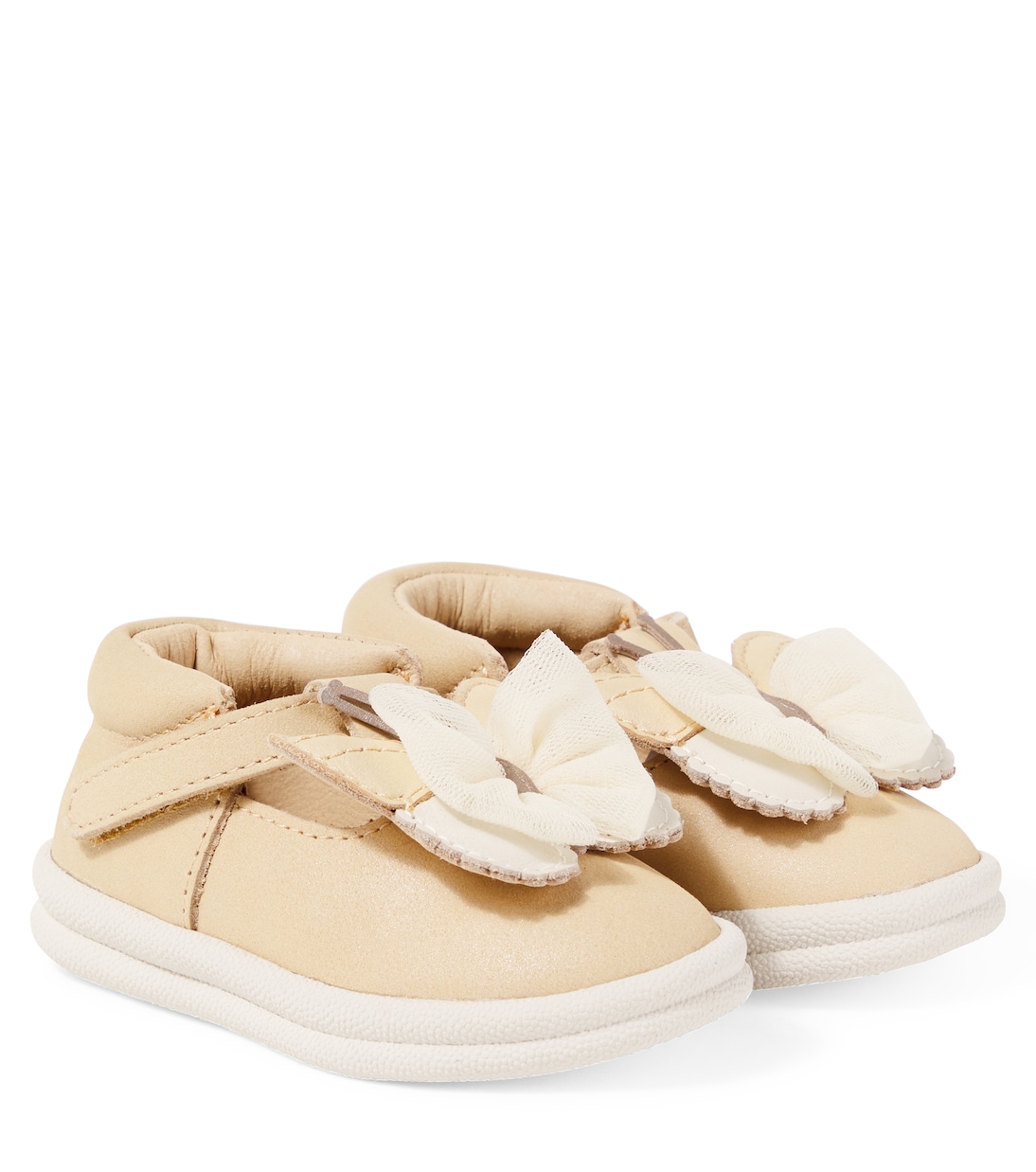 Baby - Scarpe Vlindy in pelle metallizzata | Donsje