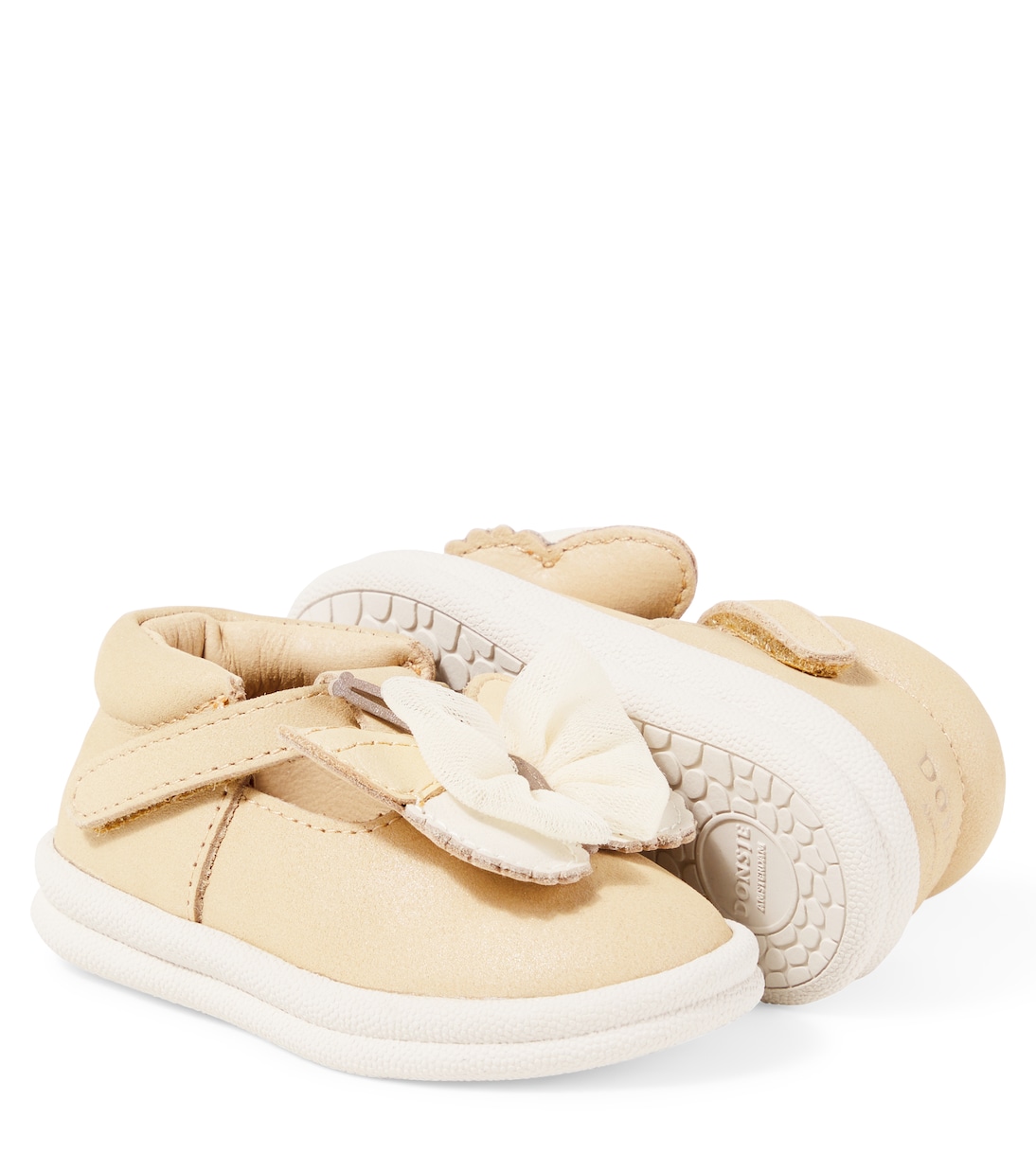 Baby - Scarpe Vlindy in pelle metallizzata | Donsje