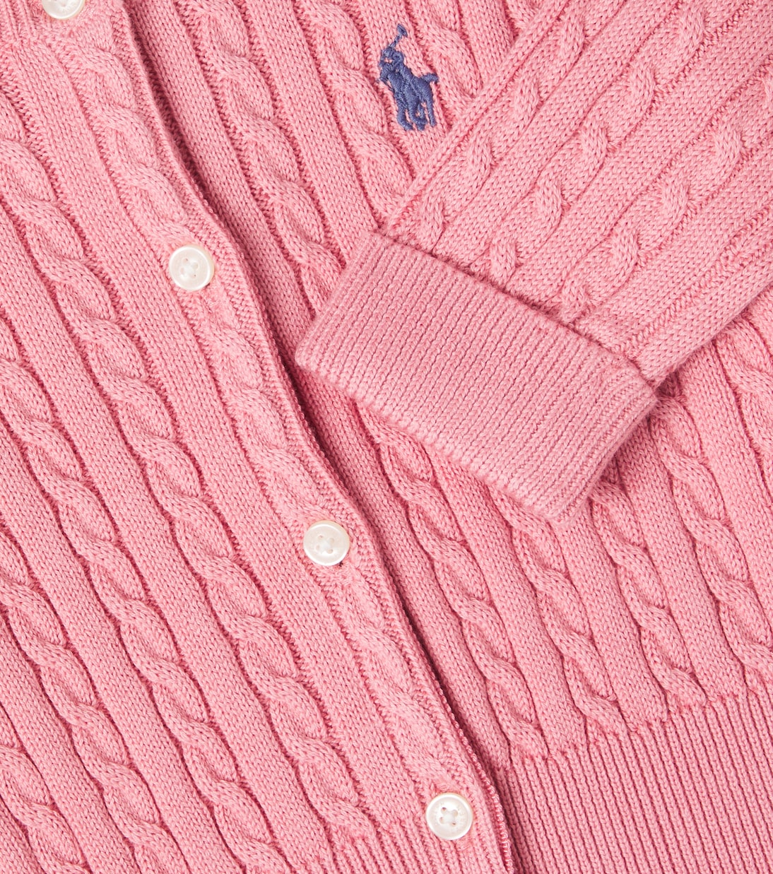 Baby cable-knit cotton cardigan | Polo Ralph Lauren Kids