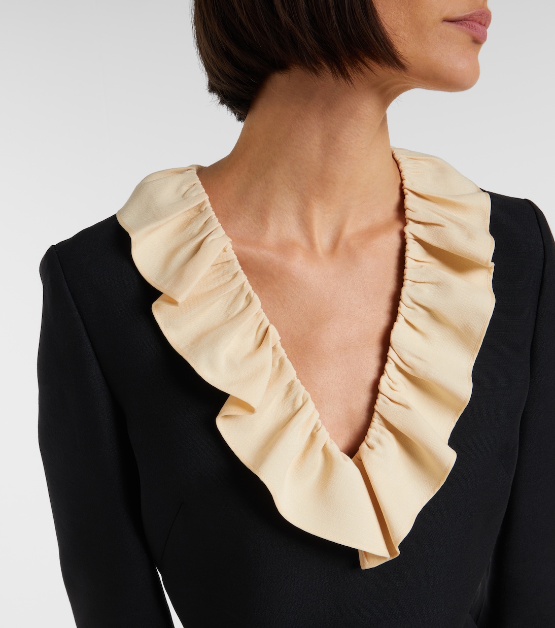 Crepe Couture ruffled minidress | Valentino