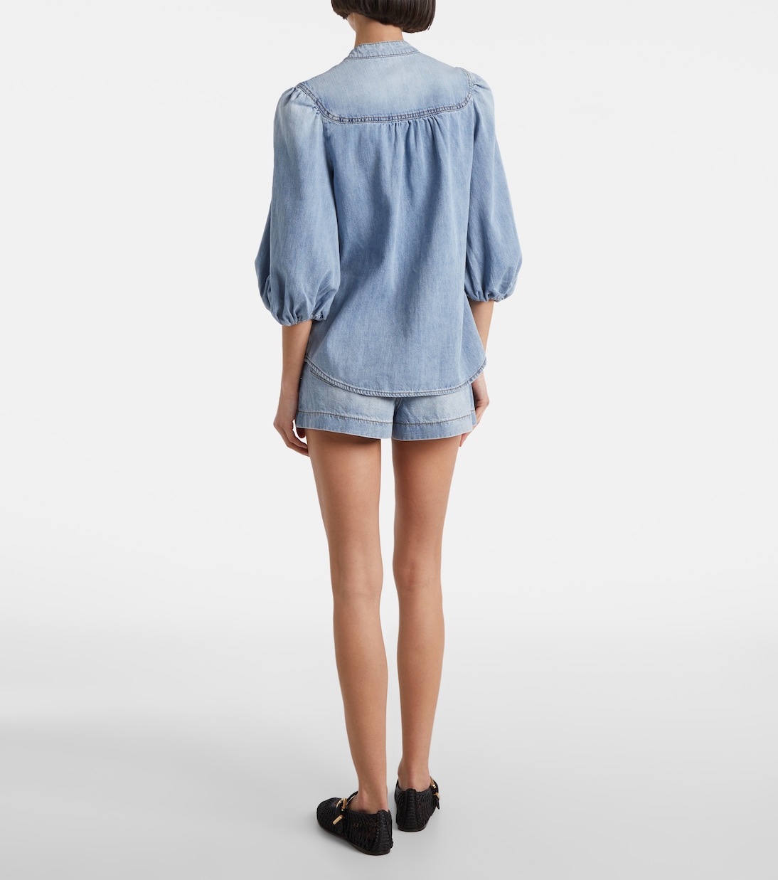 Bluse Lucky aus Denim | Zimmermann