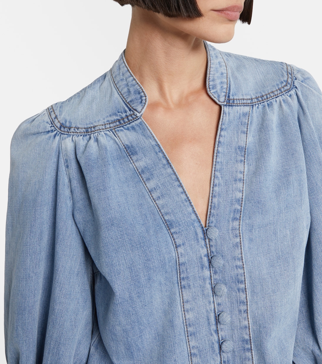 Bluse Lucky aus Denim | Zimmermann