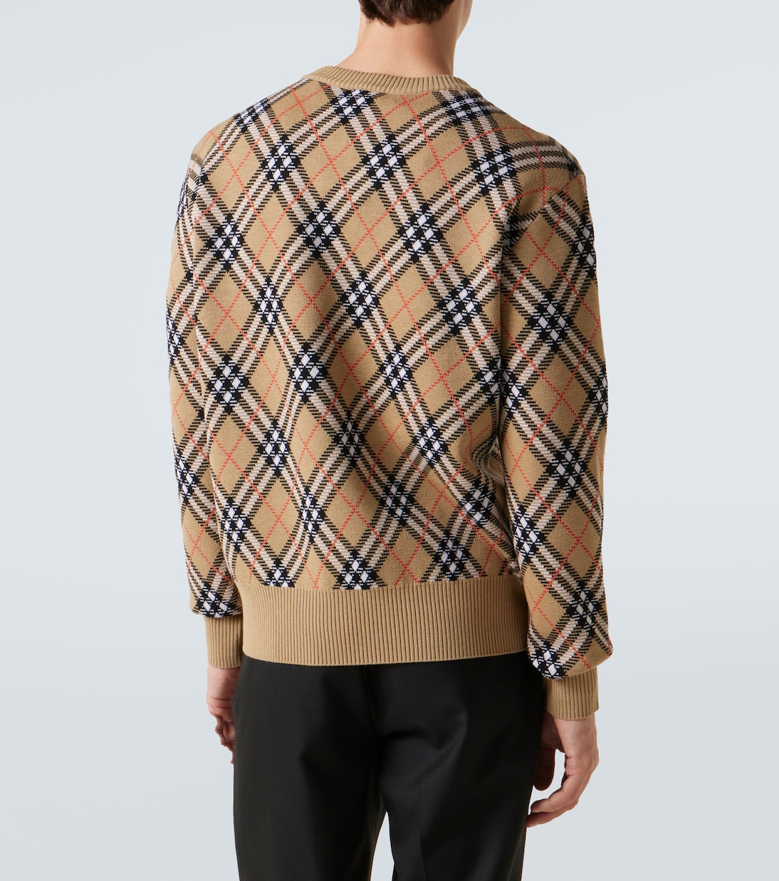 Burberry Check wool-blend sweater | Burberry
