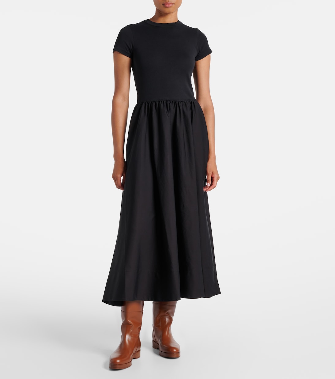 Cotton jersey midi dress | Polo Ralph Lauren