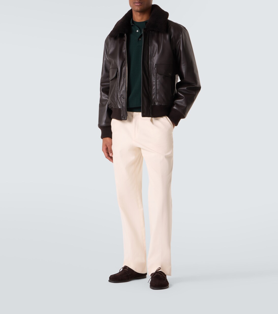 Wool polo sweater | Thom Sweeney