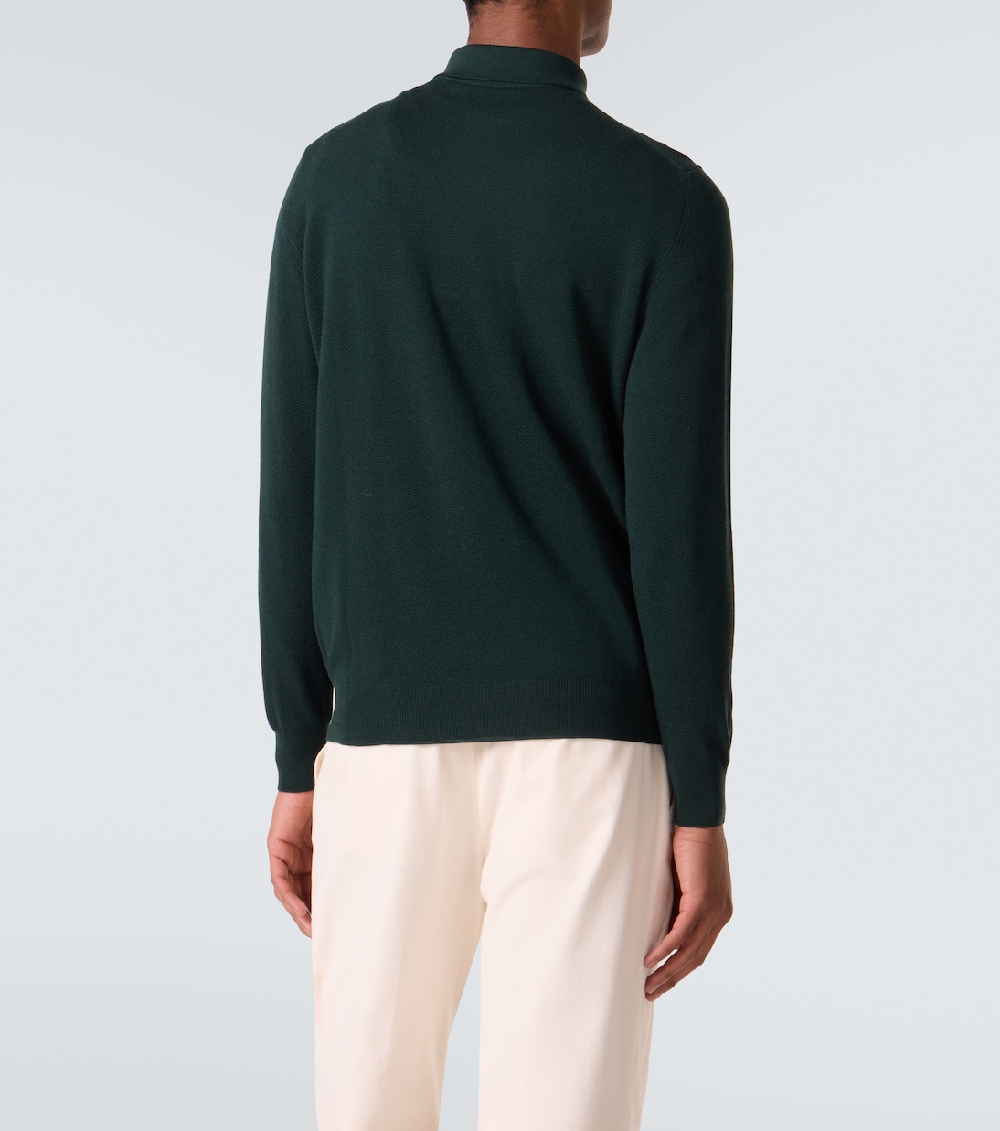 Wool polo sweater | Thom Sweeney